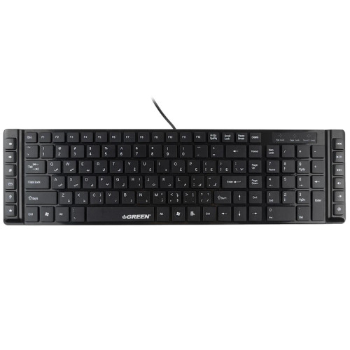 Green GK-301 Keyboard With Persian Letters