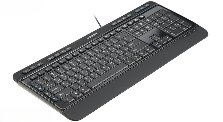Green GK-502 Keyboard With Persian Letters