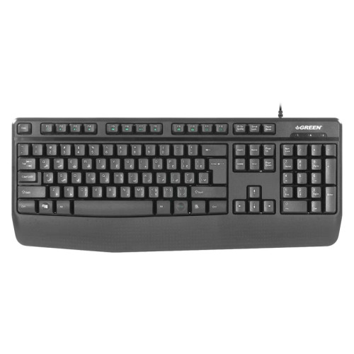 GreenGK306 Keyboard, Membrane Switch, Full-Size