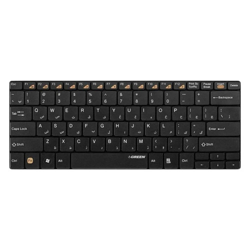 Green GK-102W Wireless Keyboard With Persian Letters