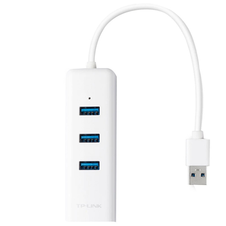 هاب USB 3.0 تی پی-لینک مدل UE330 با ۳ پورت و کارت شبکه