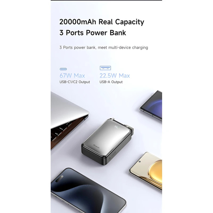 پاوربانک مک دودو مدل mc 4331 pd ظرفیت 20000 میلی آمپر ساعت