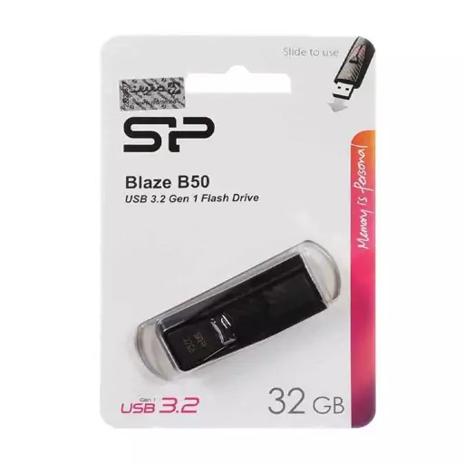 فلش مموری Silicon power مدل BLAZE B50 ظرفیت 32 گیگابایت