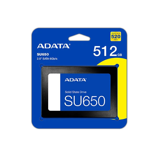 اس اس دی اینترنال SATA III ای دیتا مدل SU650 ظرفیت 512 گیگابایت