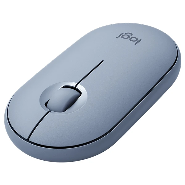ماوس بی سیم لاجیتک مدل Pebble M350، قابلیت اتصال با بلوتوث، دارای 3 کلید، دقت 1000 DPI، حسگر اپتیکال