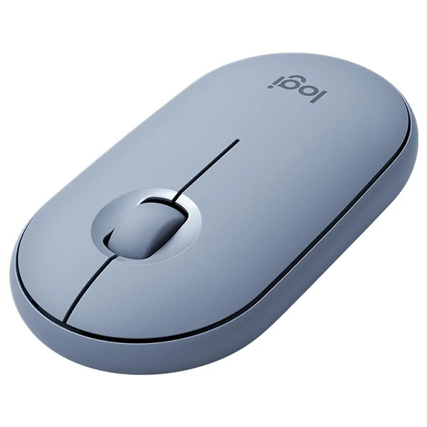 ماوس بی سیم لاجیتک مدل Pebble M350، قابلیت اتصال با بلوتوث، دارای 3 کلید، دقت 1000 DPI، حسگر اپتیکال