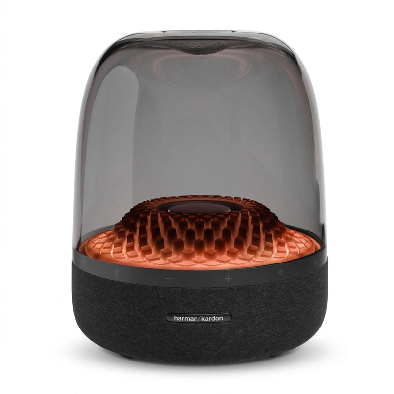 اسپیکر بلوتوثی هارمن کاردن مدل Aura Studio 4، دسکتاپ و قابل حمل، با توان خروجی 130 وات و نور RGB